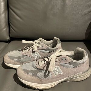 New Balance Gray and White Athletic Shoes
